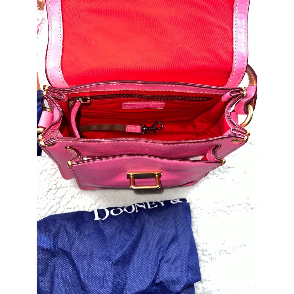 Dooney & Bourke Florentine Leather Binocular Bag baby pink crossbody purse - Picture 12 of 12